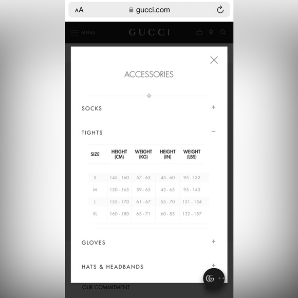 Authentic Gucci Interlocking G Tights - Picture 10 of 10